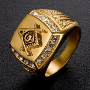 Illuminati Gold Ring